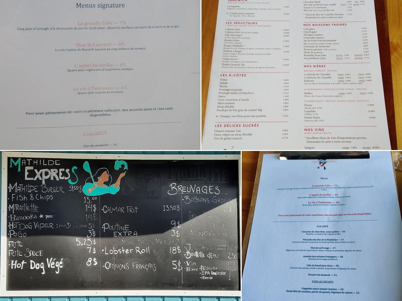 Chez Mathilde Menu