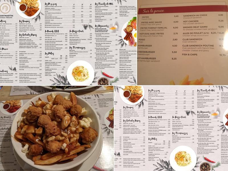 Motel Chantmartin Menu