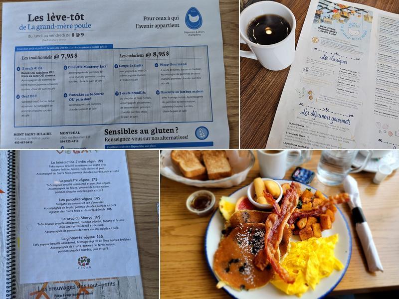 Resto La Grand-Mère Poule Menu