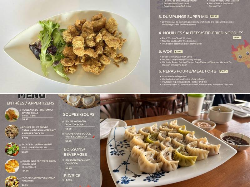 LePanda Dumpling Menu