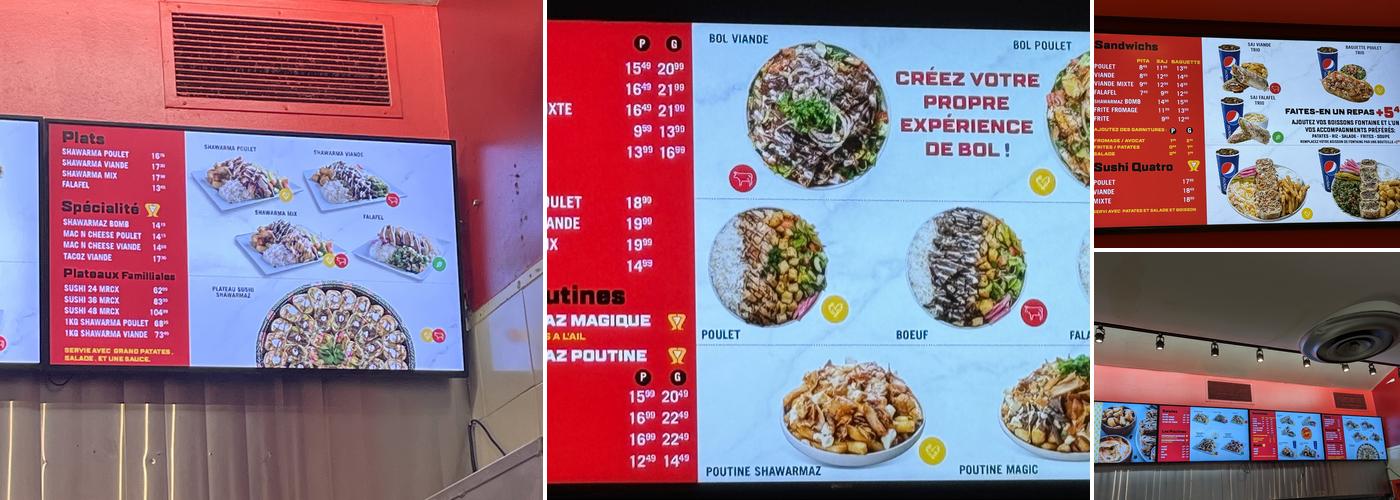 Shawarmaz Menu