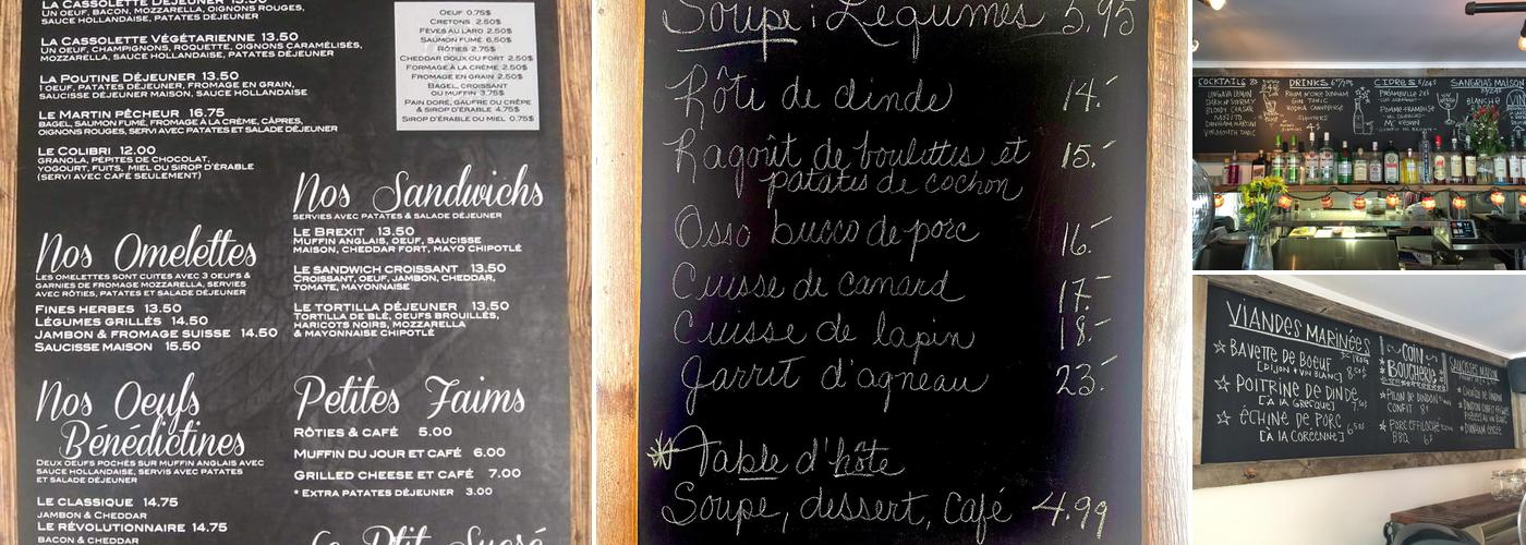L'épicerie Café Dunham Menu