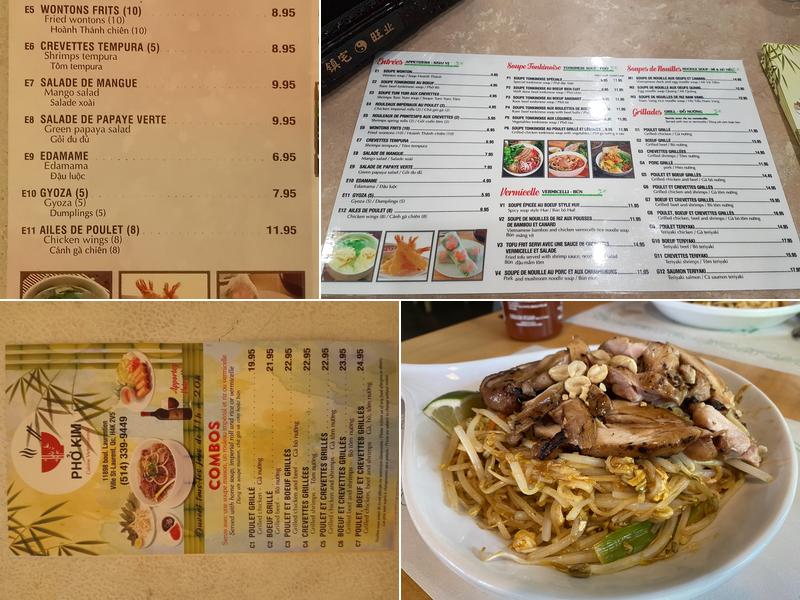 Phở Kim Menu