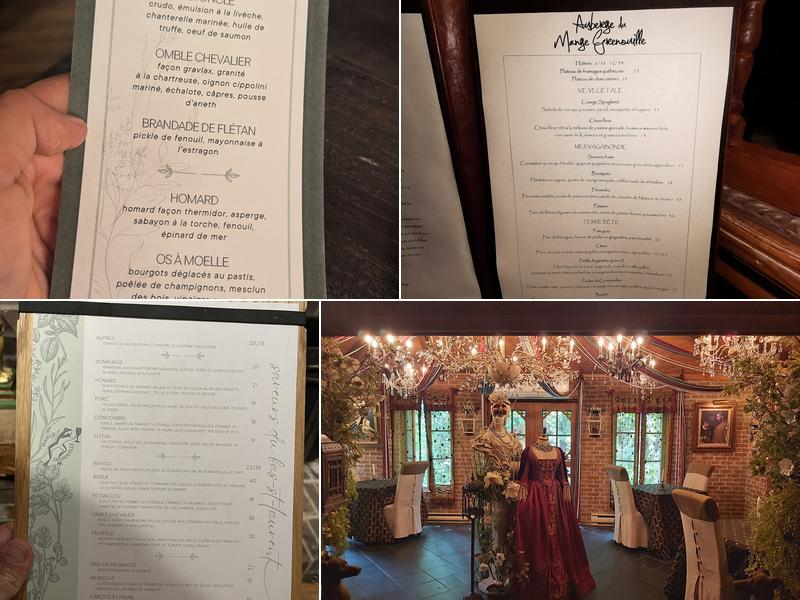 Le Mange Grenouille Restaurant/Auberge Menu