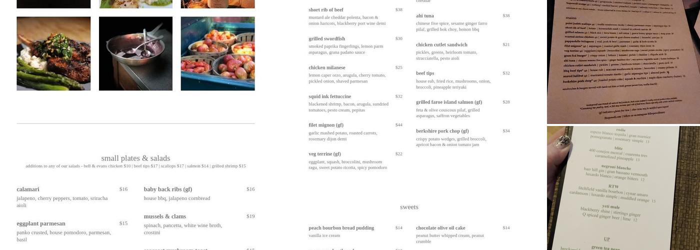 2 Hopewell Bistro & Bar Menu