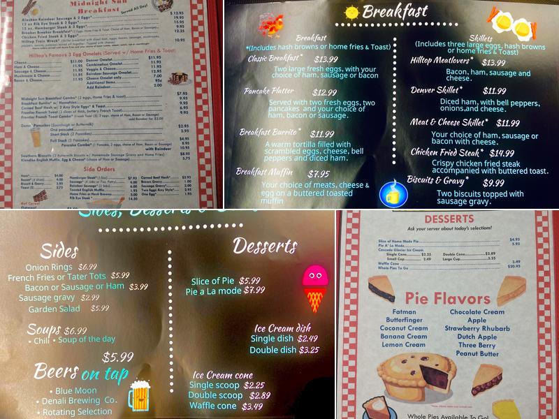 Hilltop Restaurant & Marketplace Menu