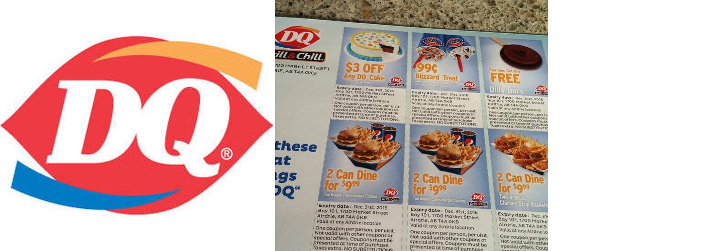 Dairy Queen Grill & Chill Menu