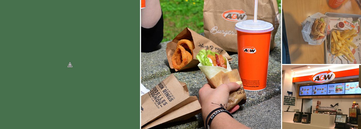 A&W Canada Menu