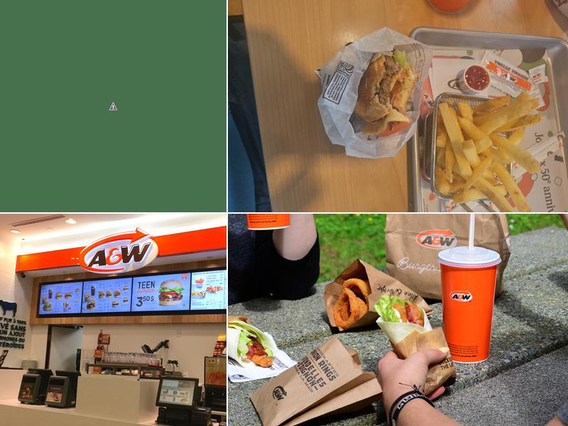 A&W Canada Menu