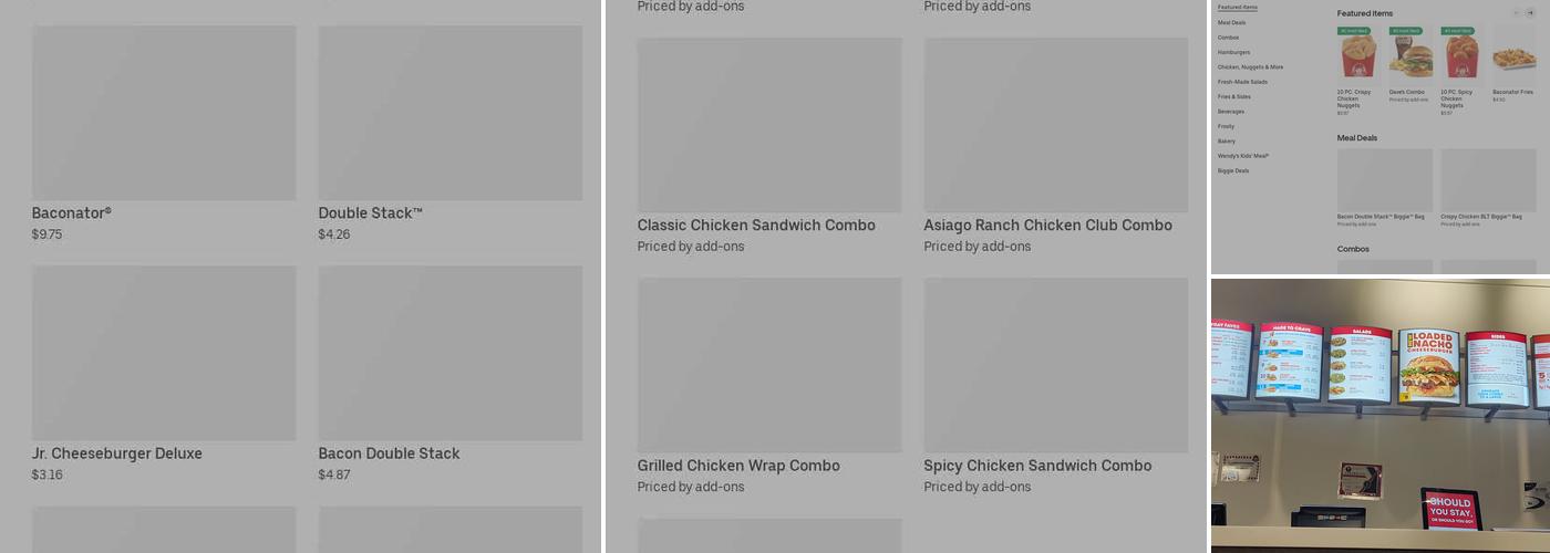 Wendy's Menu