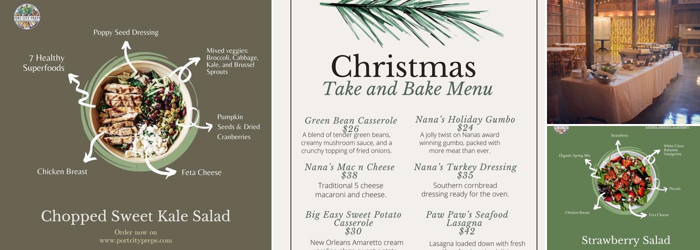 Port City Preps Menu