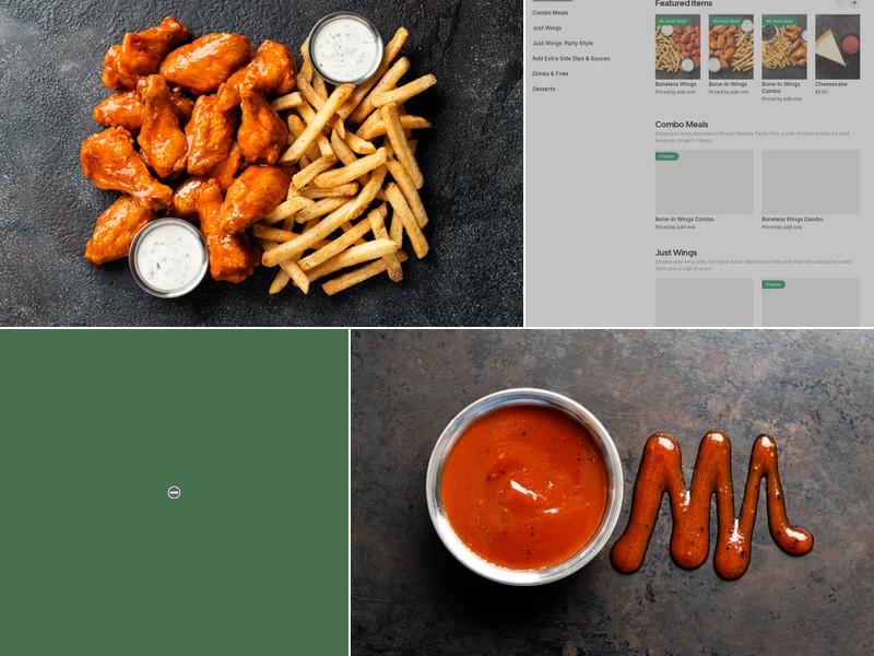 It's Just Wings Menu