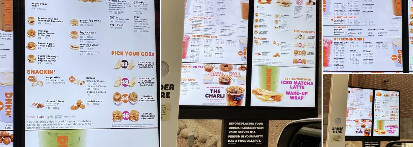 Dunkin' Menu