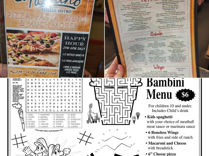 El Padrino Italian Bistro Menu