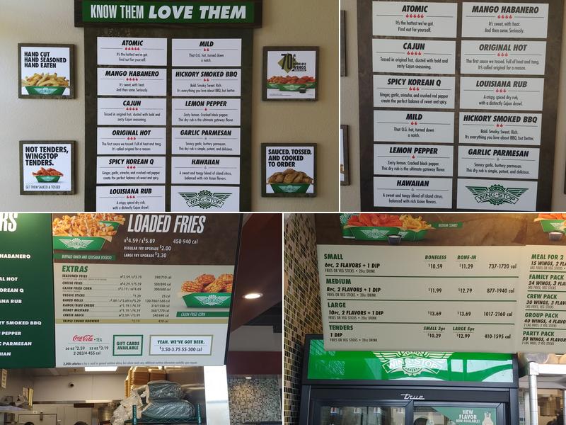 Wingstop Menu