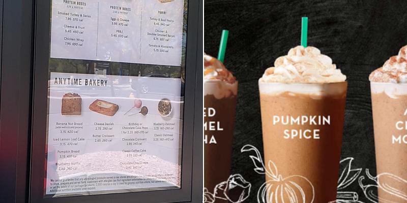 Starbucks Menu