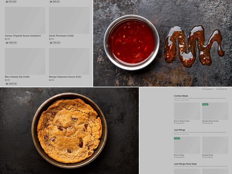 It's Just Wings Menu