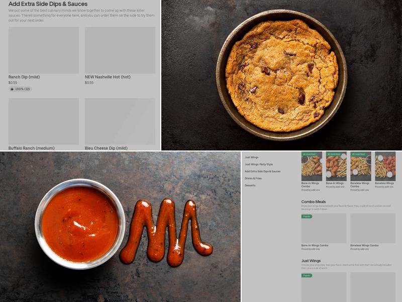 It's Just Wings Menu