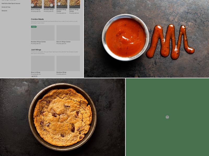 It's Just Wings Menu