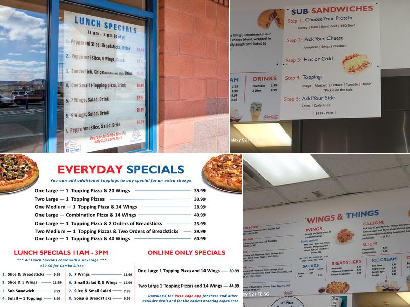 Pizza Edge Menu