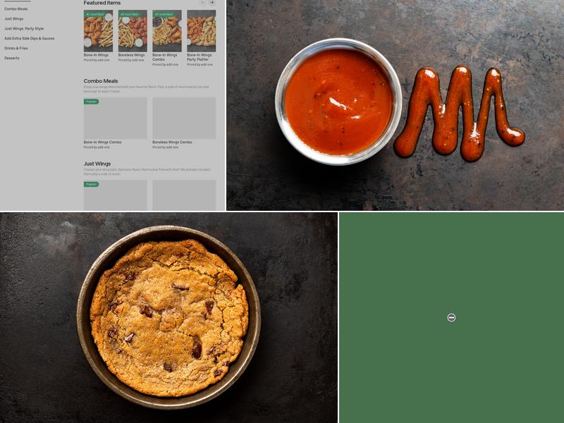 It's Just Wings Menu