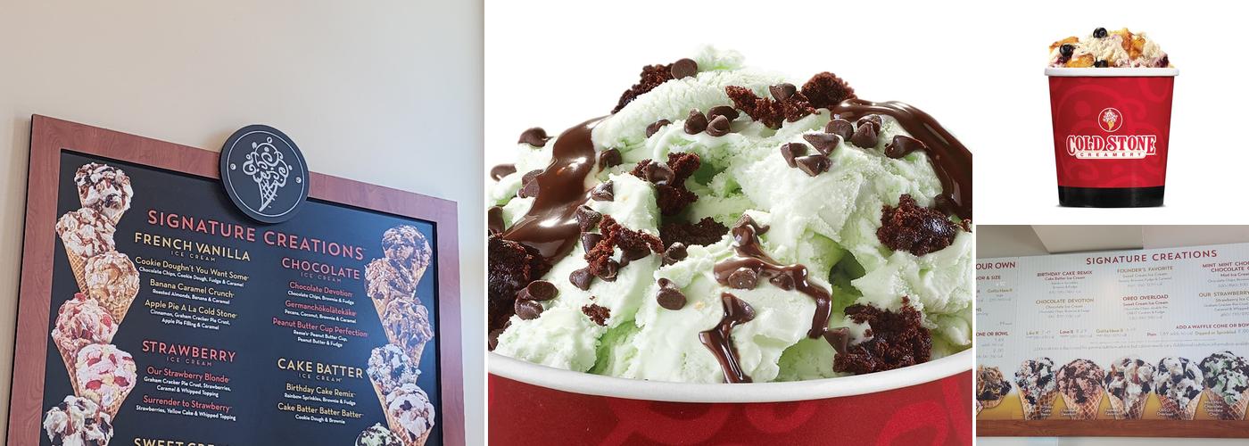 Cold Stone Creamery Menu