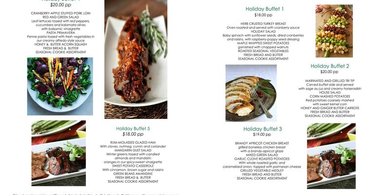 Capital City Catering Menu