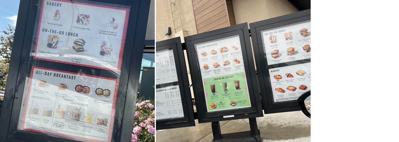 Starbucks Menu