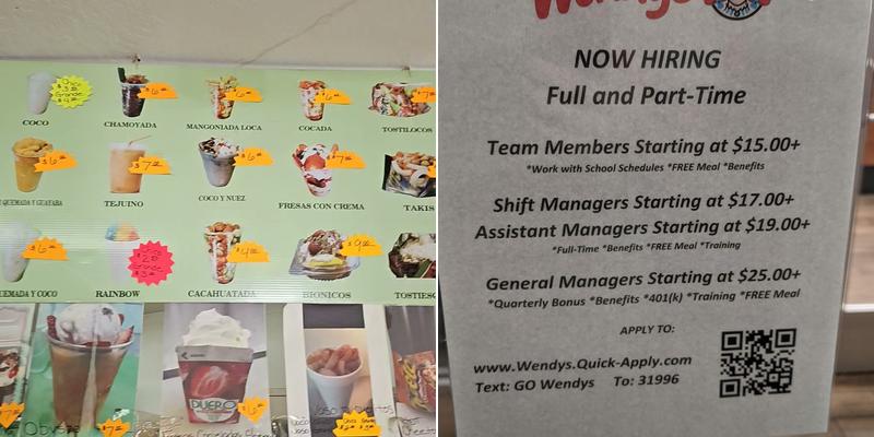 Wendy's Menu