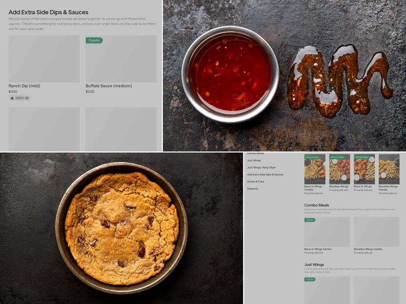 It's Just Wings Menu