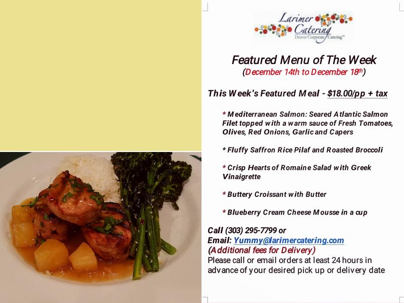 Larimer Catering Menu