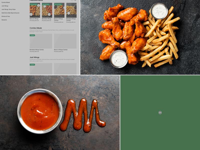 It's Just Wings Menu