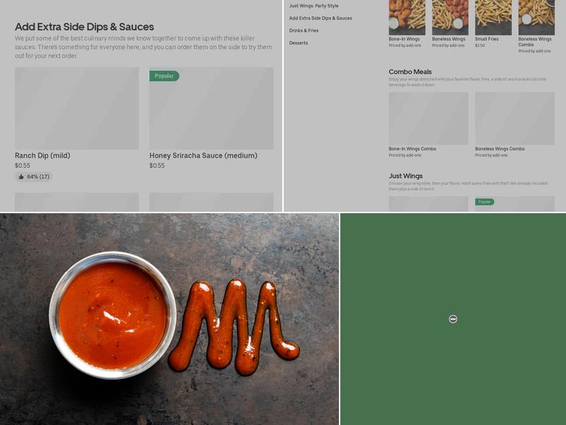 It's Just Wings Menu