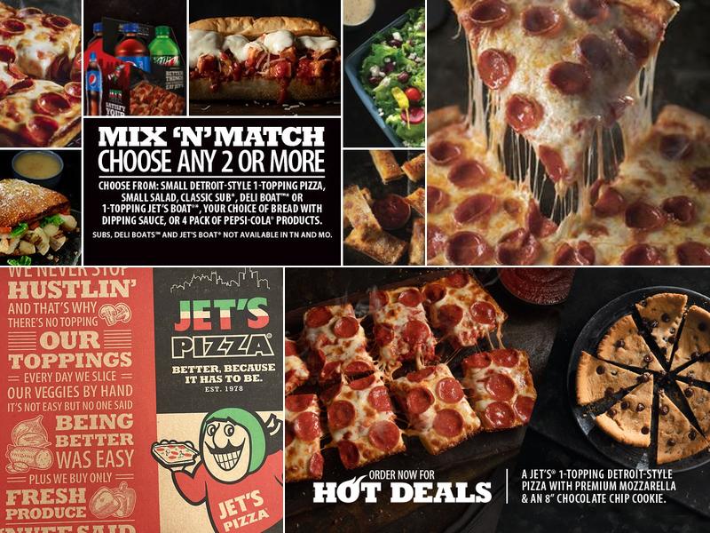 Jet's Pizza Menu