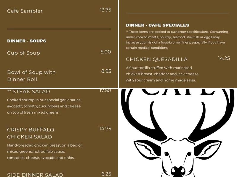 Meeker Cafe Menu
