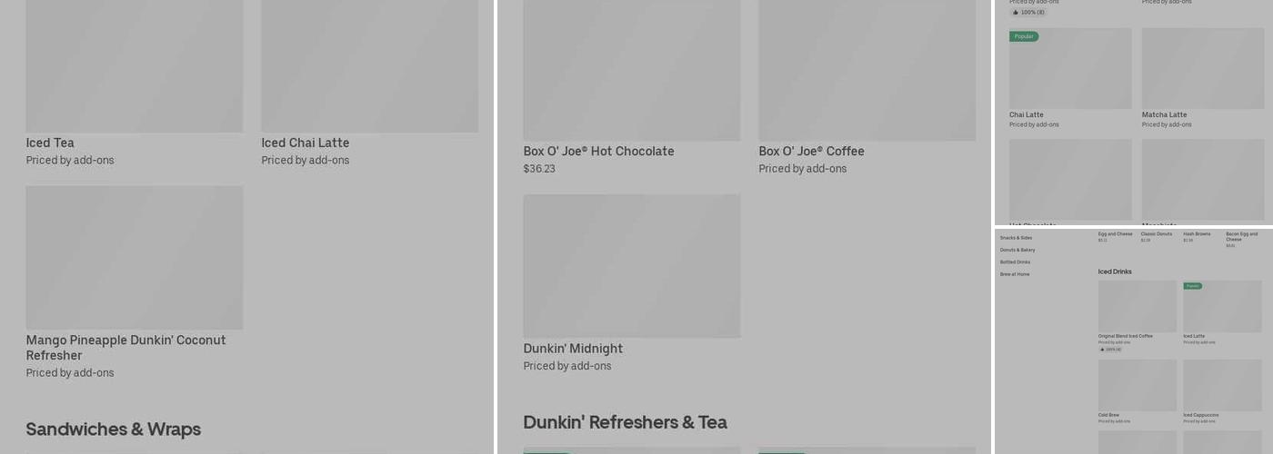 Dunkin' Menu