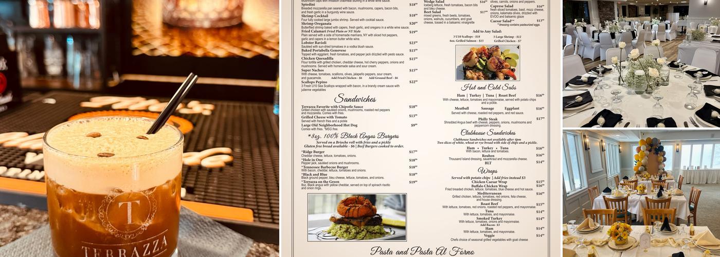 Terrazza Restaurant Menu