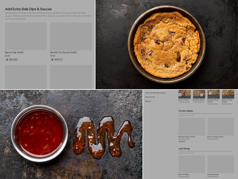 It's Just Wings Menu