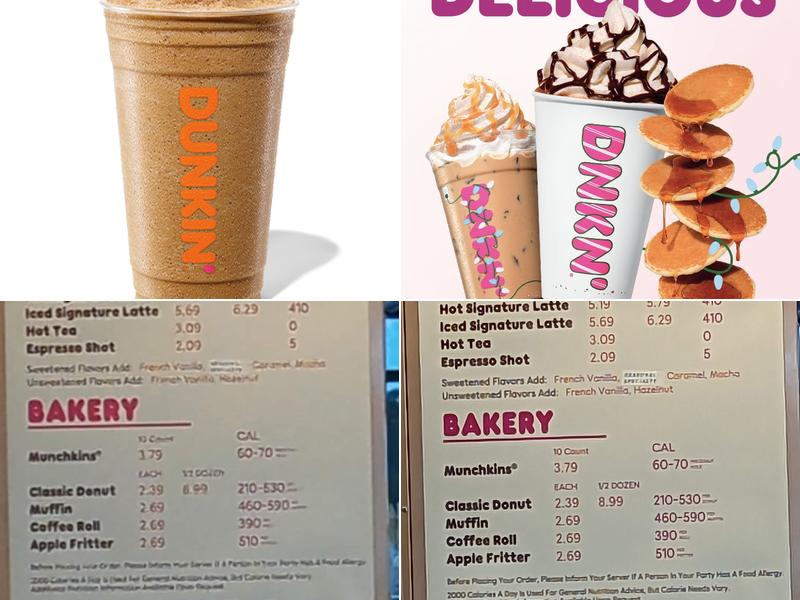 Dunkin' Menu