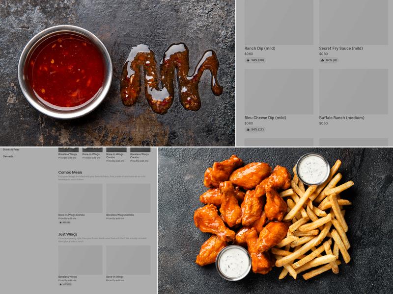 It's Just Wings Menu