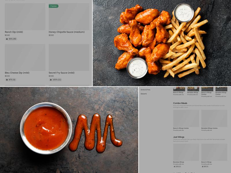 It's Just Wings Menu