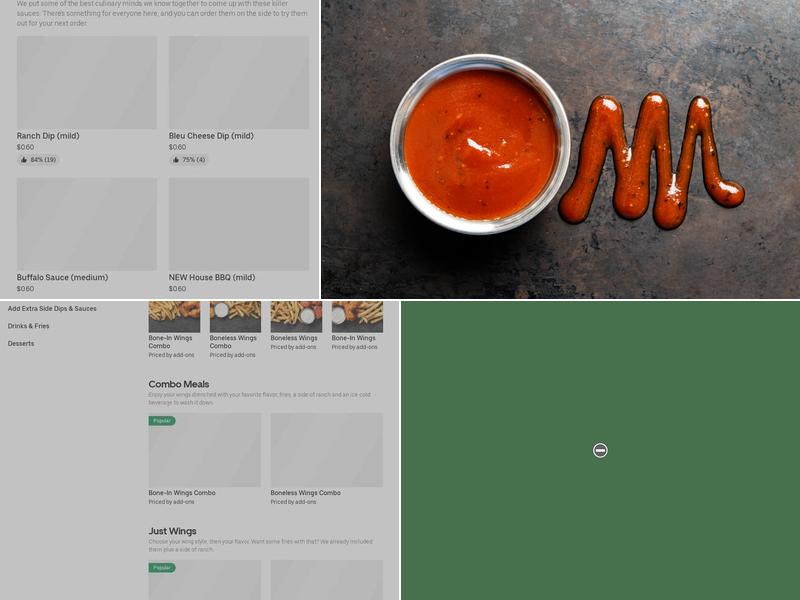 It's Just Wings Menu