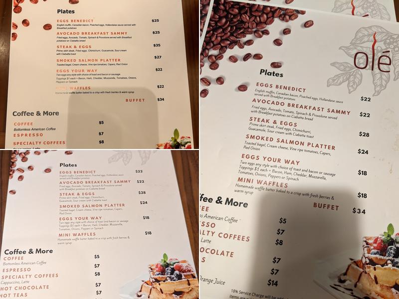 Olé Menu