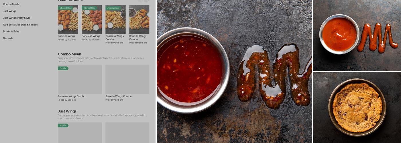 It's Just Wings Menu