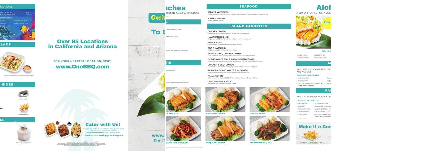 Hawaiian Ono Services Menu