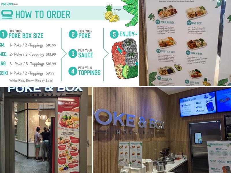 Poke & Box Menu