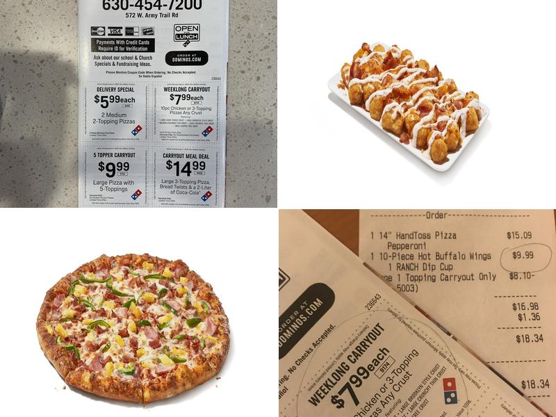 Domino's Pizza Menu