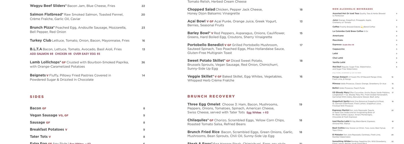 IO Godfrey Rooftop Lounge Menu