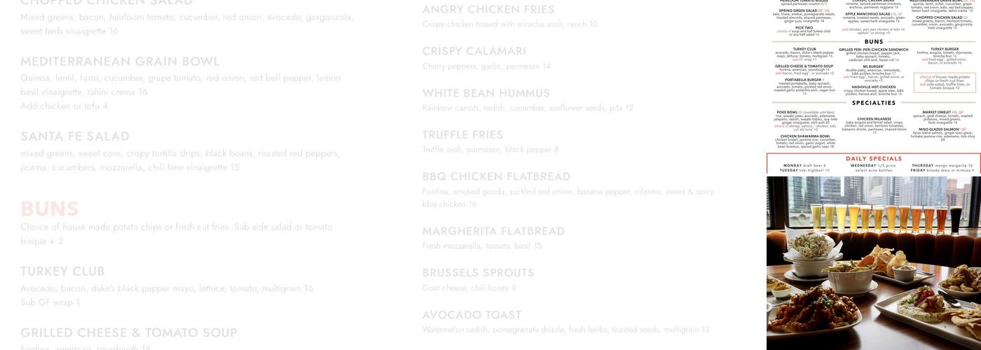 Marshall's Landing Menu