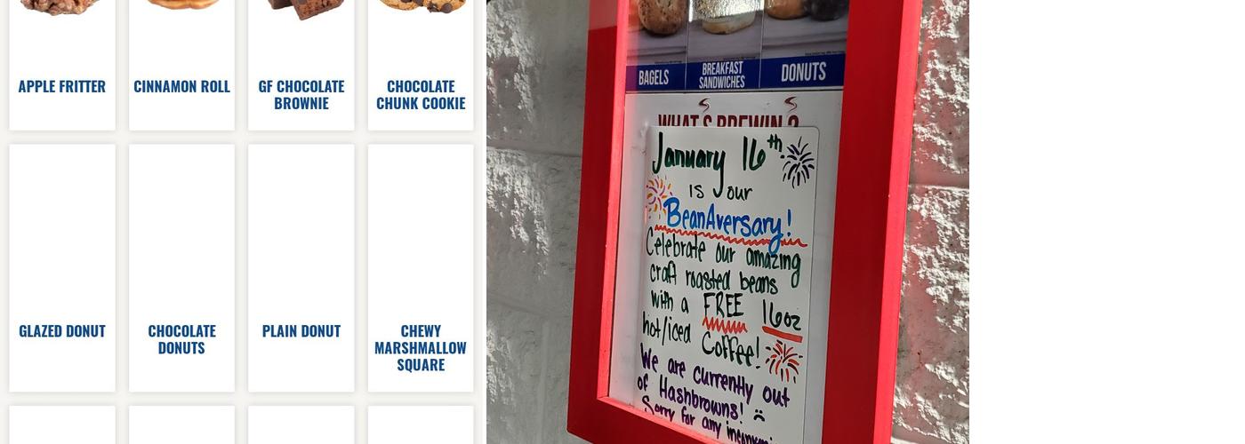 Aroma Joe's Coffee Menu